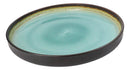 Pack Of 6 Green Midori Kannyu Large Round Dinner Plates With Lip Edge 10" D