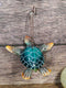 Set Of 4 Nautical Blue Sea Turtles Ocean Marine Wall Hanger Decor Tree Ornaments