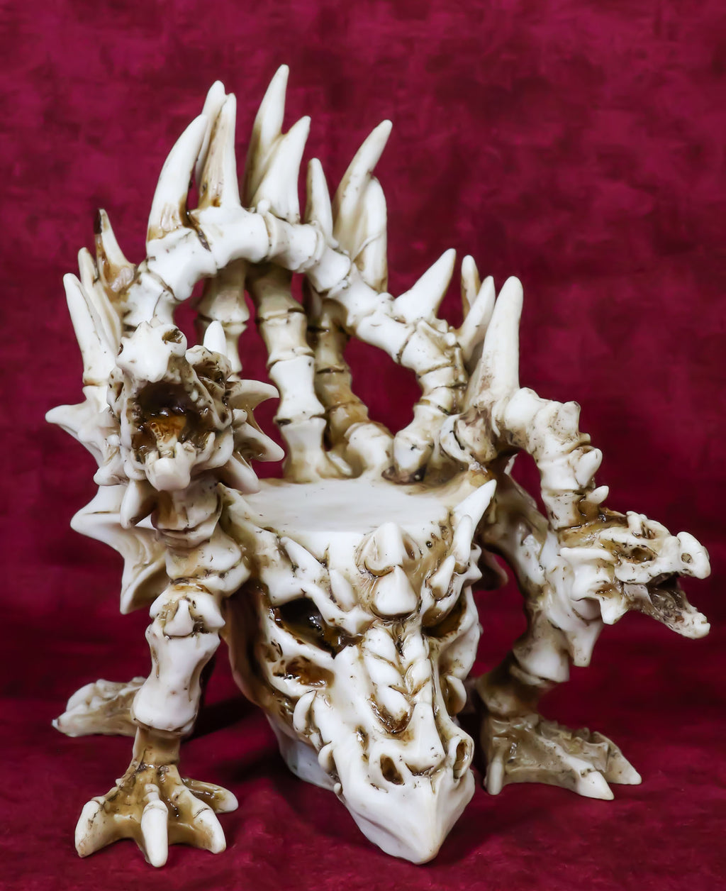 Legendary Arthurian Merlin Dragon Skulls Bones Skeletons Throne Chair ...