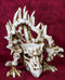 Legendary Arthurian Merlin Dragon Skulls Bones Skeletons Throne Chair Figurine