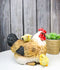 Rustic Farmhouse Chicken Mother Hen with Adorable Chicks Animal Family Figurine
