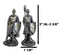 Set of 12 Medieval Crusader Knights Foot Soldiers In Suit of Armor Figurines