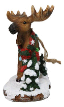Christmas Moose Hanging Ornament Festive Elk Deer Colorful Holiday String Lights