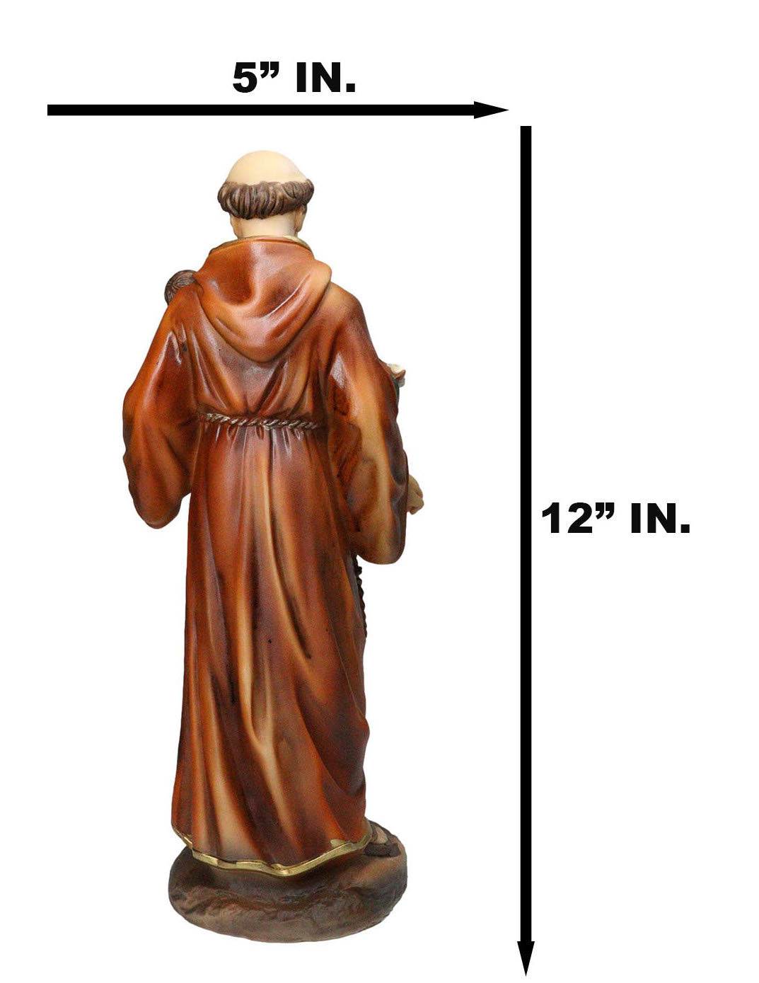 Catholic Church Saint Anthony of Padua Carrying Baby Jesus And Bible Statue 12"H - Ebros Gift