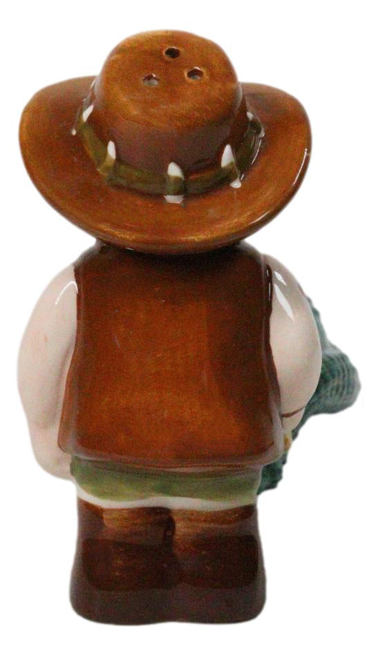 Ebros Gift Crocodile and Hunter Dundy Ceramic Salt and Pepper Shakers Set