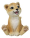 Adorable Prince of The Safari Jungle Forest African Lion Cub Figurine 4" Long