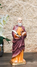 Apostle Of Jesus Martyr Saint Bartholomew Holding Knife Figurine 12" Series