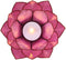 Pack Of 3 Coral Pink Seashells Lotus Flower Votive Tea Light Candle Holders
