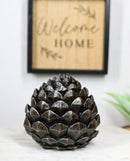 Cozy Pines Rustic Pinecone Figurine Small Woodland Pine Cone Tabletop Decor