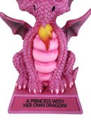 Pink Drake Koan Cartoon Chibi Dragon Figurine A Princess With Her Own Dragon