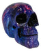 Cosmic Supernova Galaxy Deep Space Milky Way Iridescent Blue Skull Figurine