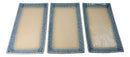 Pack Of 3 Ao Nagashi River Porcelain Long Rectangular Serving Platter 15"X8.5"