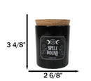 Wicca Midnight Spell Bound Triple Moon Frankincense Pillar Candle Home Fragrance