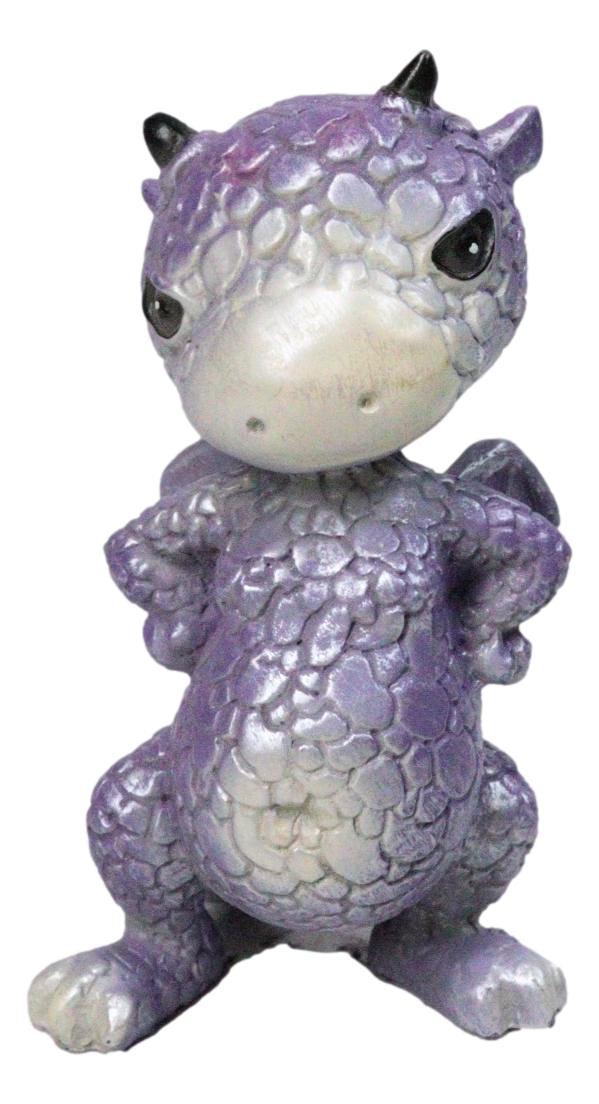 Ebros Gift Purple Surly Dragon with Attitude Fantasy Figurine