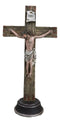 Christian Religious Accent INRI Jesus Christ Crucifix Desktop Cross Figurine