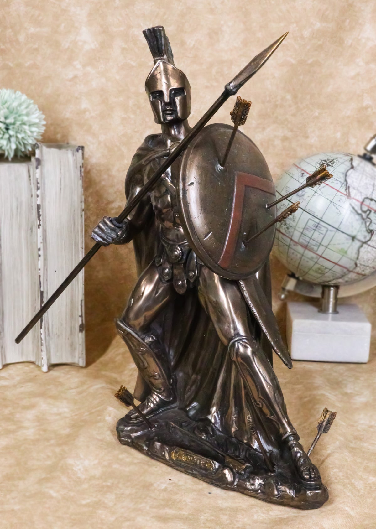 King Leonidas Of Sparta Greek Military Warrior Hoplite 300 Persian War Statue