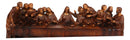 Leonardo Da Vinci The Last Supper Jesus And Disciples Faux Wooden Figurine 14"L