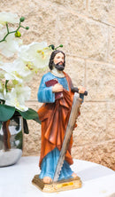 Apostle Of Jesus Martyr Saint Simon The Zealot With Long Saw Figurine 12" Series