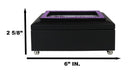 February Amethyst Birthstone Faithfulness And Wisdom Black Musical Trinket Box