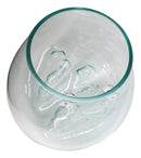 Marine Hand Made White Coral Polyps With Molten Glass Terrarium Bowl Large 15H"