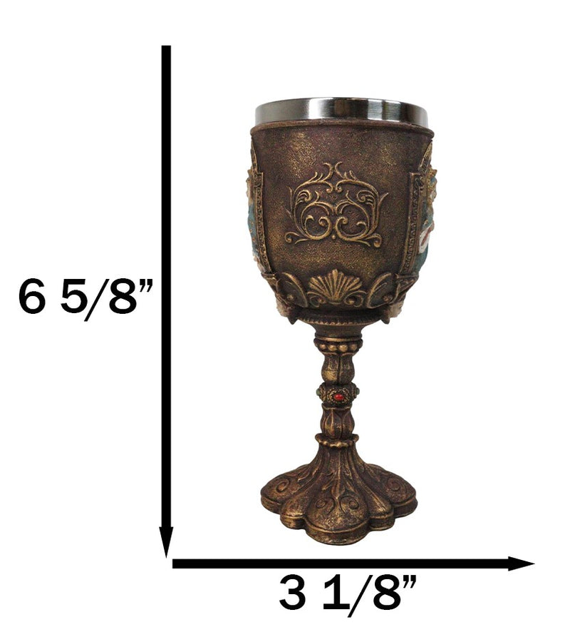 Sacred Heart Of Mary Immaculate Compassion Of The Virgin Mother Wine Goblet