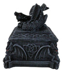 Medieval Dragon On Celtic Knotwork Hero's Cathedric Tomb Trinket Jewelry Box