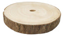 Pack Of 4 Unfinished Natural Wood Slices With Bark 8.25"D DIY Arts And Crafts
