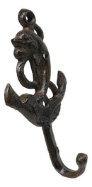 Pack of 6 Cast Iron Marine Sea Horse Anchor Lighthouse Starfish Shell Wall Hooks
