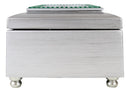 May Green Emerald Happiness Humility Birthstones Silver Tone Musical Trinket Box