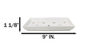 Pack Of 12 Ceramic White Neta Zara Sushi Case Plates With Drip Holes 9" By 5"