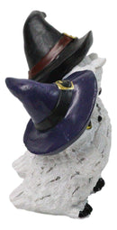 See Hear Speak No Evil Wise Mother Owl and Chicks With Witch Hats Figurine