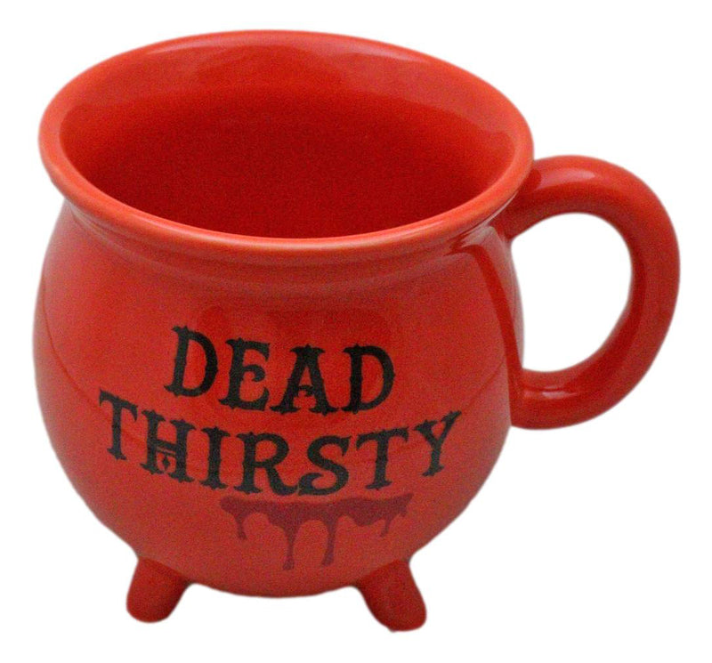 Wicca Magic Red Dead Thirsty Bloody Cauldron Ceramic Mug With Handle 16oz