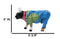 Cow Parade Western Country Farmer Cow In Bib Overalls Collector's Figurine