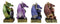 Set of 4 Fantasy Metallic Colorful Miniature Alchemy Battle Dragons Figurines