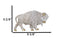 Native American Sacred White Bison Buffalo Decorative Wall Sculpture Relief