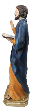 Christian Apostle Of Jesus Saint Mark The Evangelist with Lion Figurine 8"H