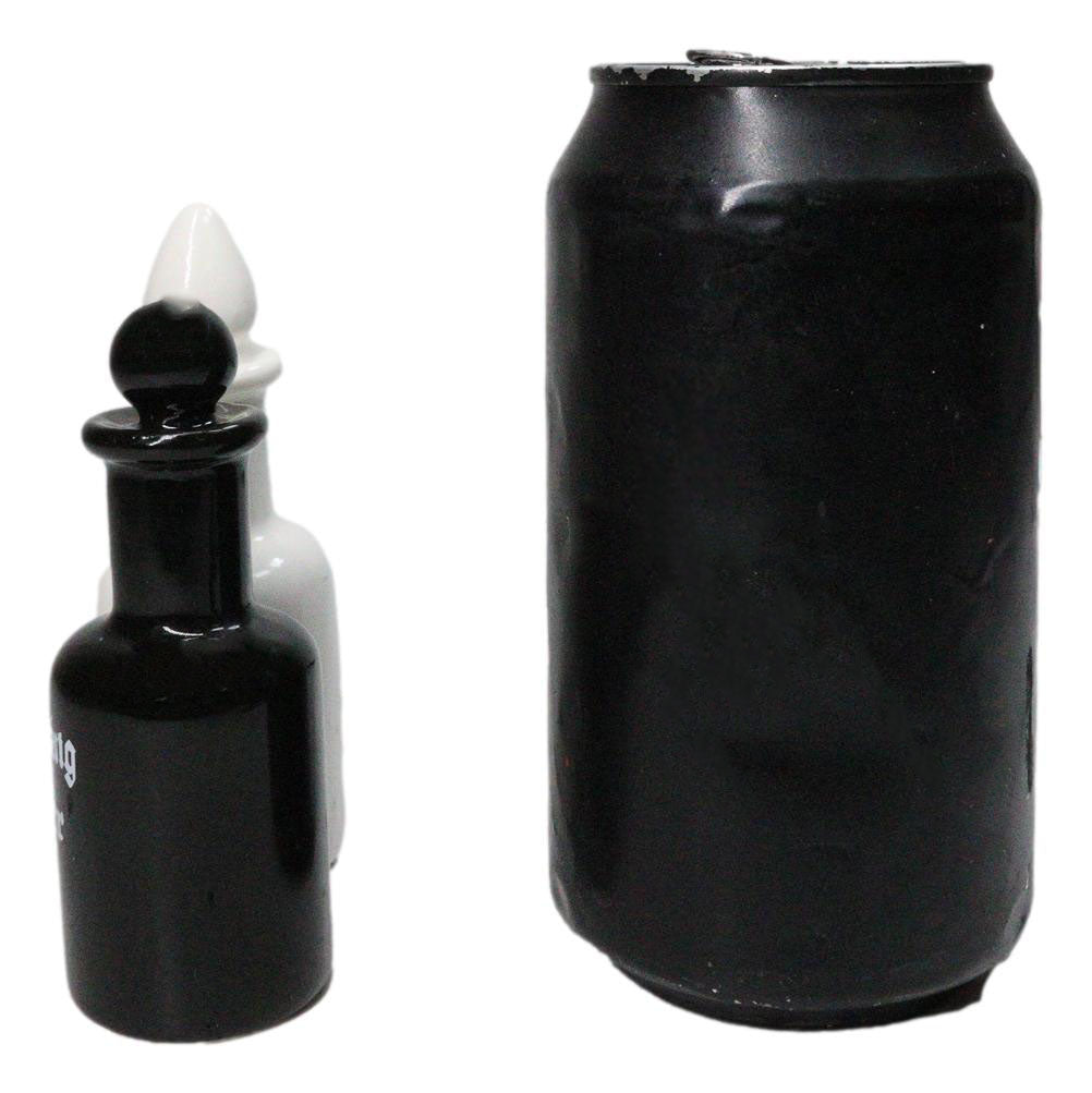 Magic Potion Bottles Purifying Salt And Banishing Pepper Ceramic Shakers Set