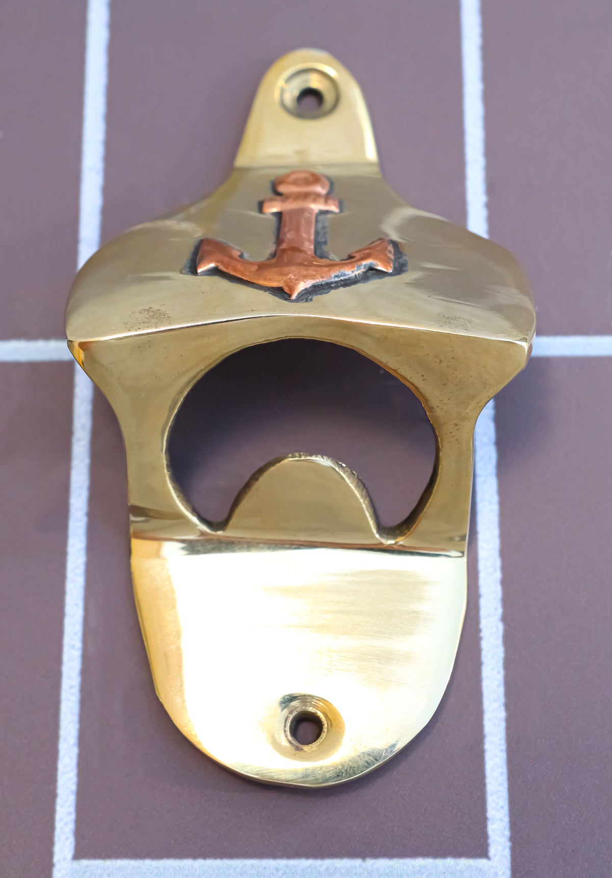 Vintage Traditional Brass Metal Nautical Ship Anchor Wall Beer Bottle Cap Opener