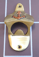 Set Of 2 Vintage Traditional Brass Metal Nautical Ship Anchor Wall Bottle Opener