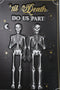 Set Of 2 Love Never Dies Gothic Wedding Til Death Do Us Part Metal Wall Signs