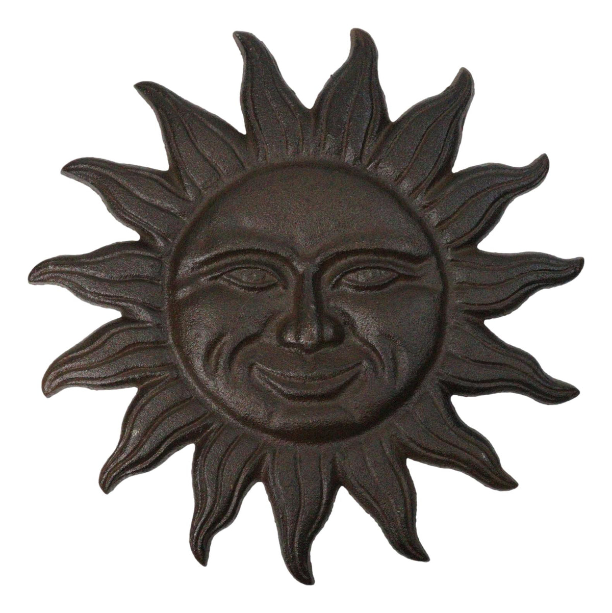 Belenos Sun God Cast Iron Stepping Stones Set of 3 Radiant Sun Face Garden