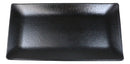 Pack Of 6 Black Silk Melamine Rectangular Sushi Entree Serving Platters 12" L