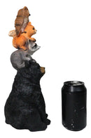 Woodlands Forest Totem Companions Black Bear Raccoon Squirrel Owl Stack Figurine
