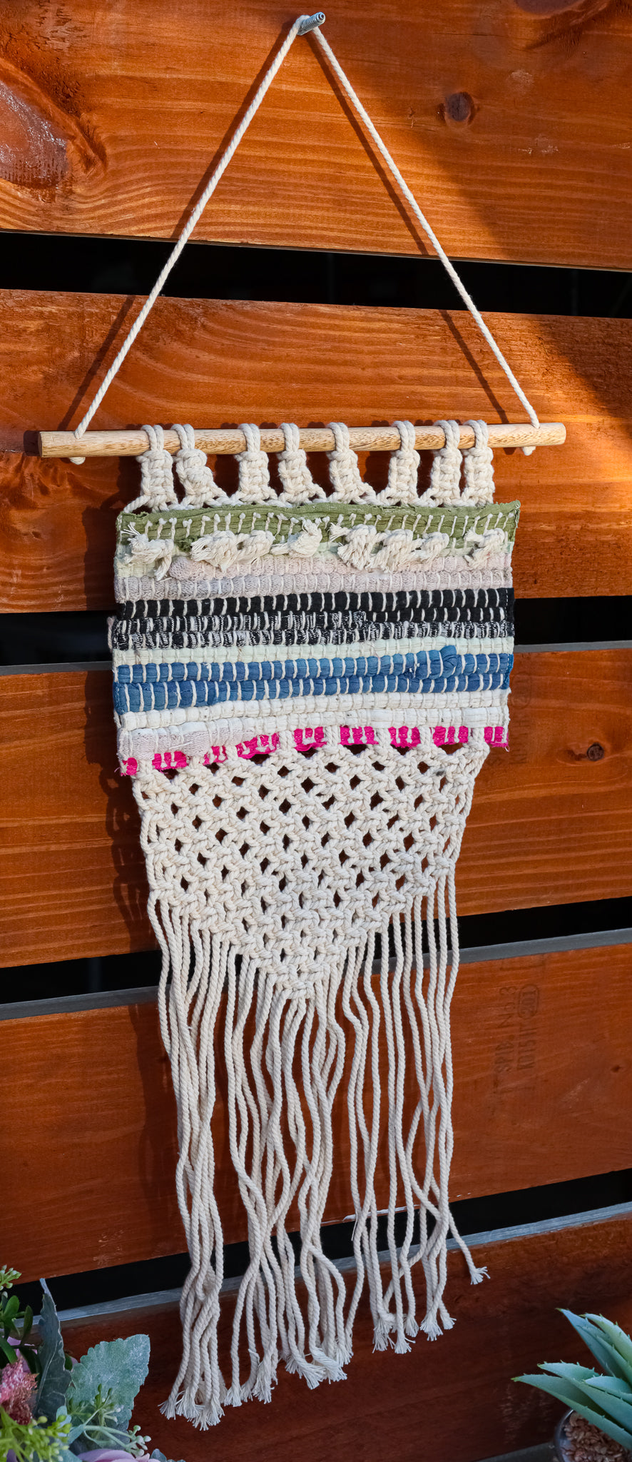 Bohemian Chic Kantha Quilt Macrame Tapestry Boho Wall Hanging Decor Art - Ebros Gift