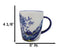 Pack Of 4 Japanese Hokusai Great Wave Mount Fuji Ceramic Mug Cups 12oz