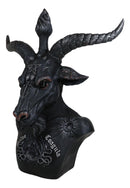 Solve Et Coagula Pentagram Evil Eye Satan Sabbatic Goat Idol Baphomet Figurine - Ebros Gift