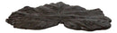 Pack of 3 Rustic Cast Iron Leaf Stepping Stone Textured Botanical Garden Accent