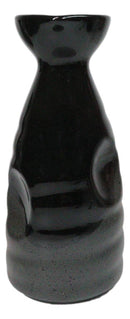 Pack Of 6 Twilight Black And Grey Waterfall Japanese Wine Sake Tokkuri Flask