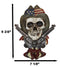 Western Vintage Cowboy Skull With USA Flag Hat and Crossed Pistols Wall Decor