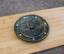 Celtic Tree of Life Incense Burner, 4.5-Inch Round Ash Catcher Celtic Knotwork
